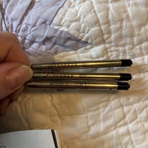 Lot Of Three Parker Arrow Ballpoint, Pen, Refills, Black Ink Fine, Medium, 0.8